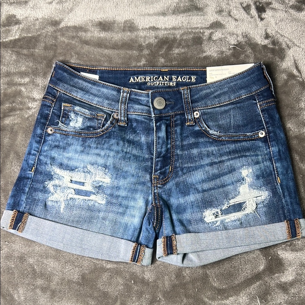 American Eagle Outfitters Blue Denim Shorts